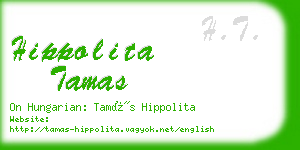 hippolita tamas business card